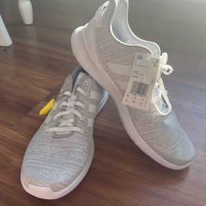 New Adidas Cloudfoam Racer TR Men's Running Shoes, Grey/White/Grey Two